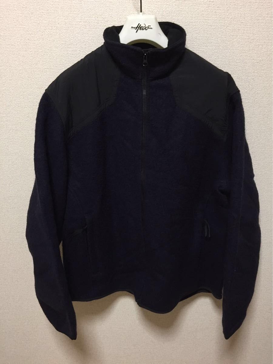 USA古着 WOOL RICH ウールリッチ ジップアップ ウールジャケット ネイビー L_画像1