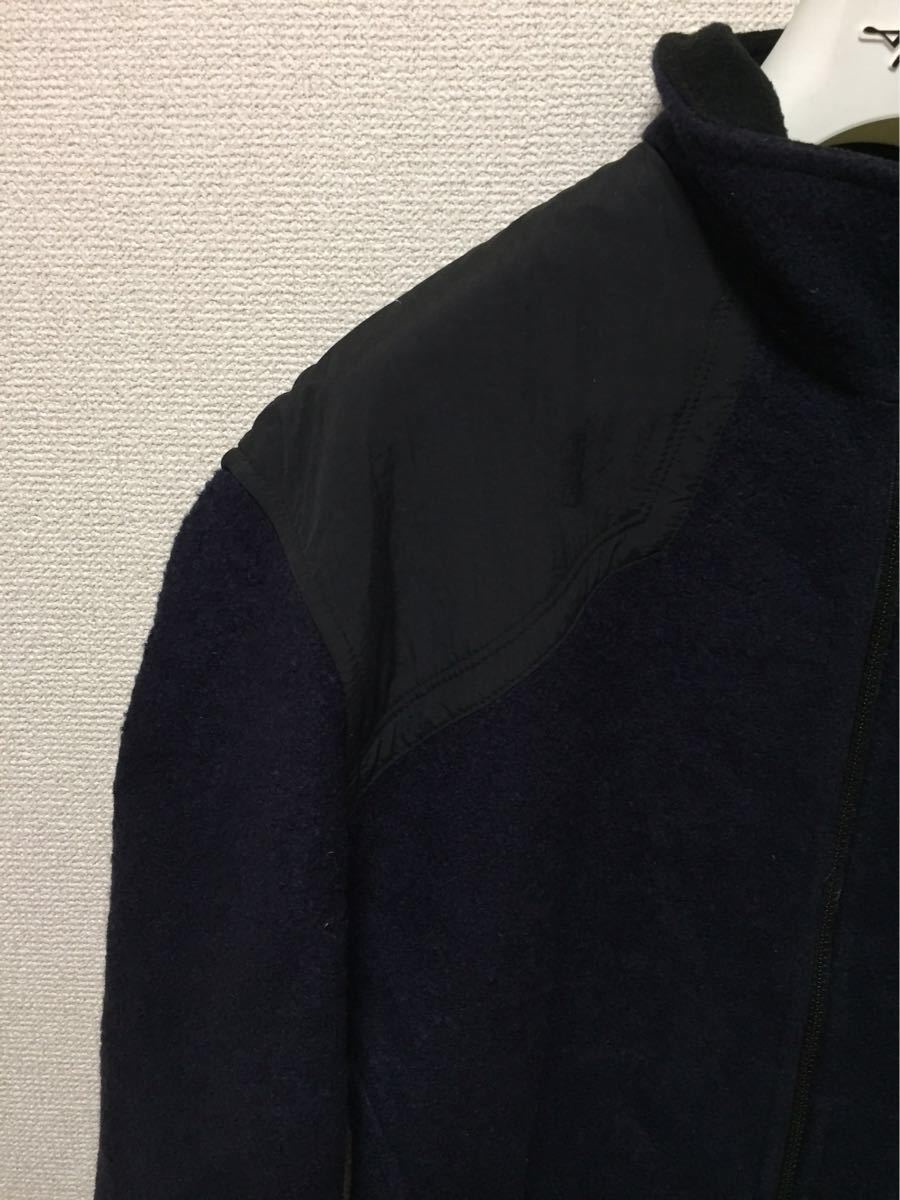 USA古着 WOOL RICH ウールリッチ ジップアップ ウールジャケット ネイビー L_画像8