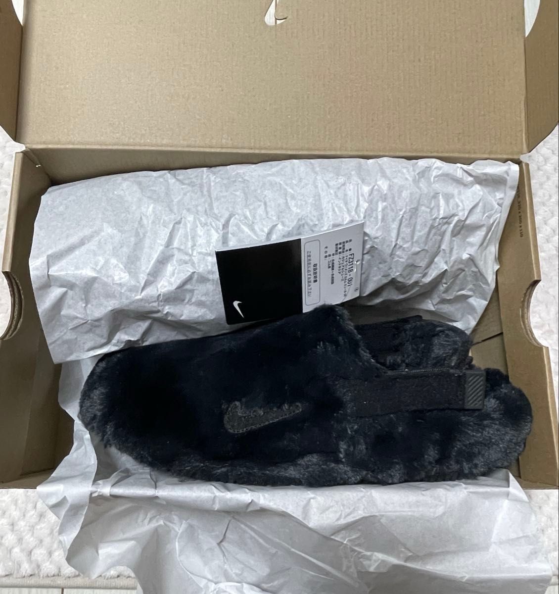新品 未使用】NIKE カーム ミュール SE 26cm ブラック モコモコ 新品 未使用】NIKE カーム ミュール SE 26cm ブラック モコモコ