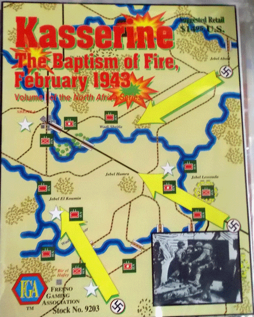 FGA/KASSERINE THE BAPTISM OF FIRE,FEBRUARY 1943/新品駒未切断/日本語訳無し