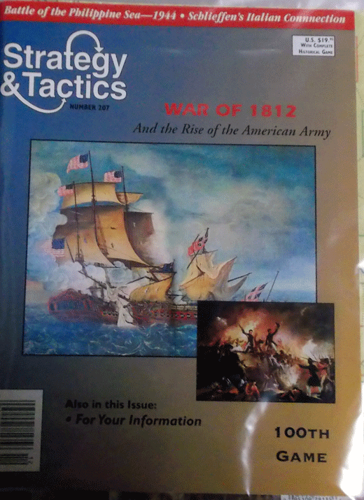 DG/STRATEGY & TACTICS NO.207 WAR OF 1812/新品駒未切断/日本語訳無し_画像1
