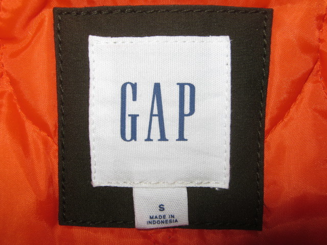 古着 GAP ギャップ N-3B S(42-44 76-79cm) オリーブグリーン 古着 GAP ギャップ N-3B S(42-44 76-79cm) オリーブグリーン