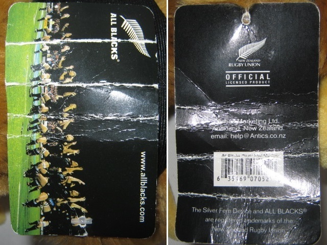 中古品 紙タグ付き オフィシャル 公式グッズ ALL BLACKS KIWI 中古品 紙タグ付き オフィシャル 公式グッズ ALL BLACKS KIWI