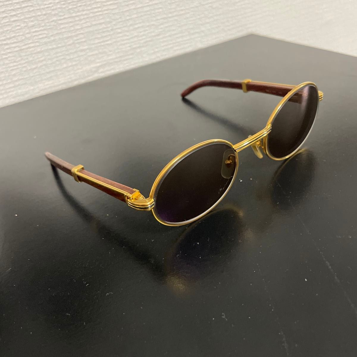 Cartier カルティエ ウッドテンプルサングラス 眼鏡 Cartier カルティエ ウッドテンプルサングラス 眼鏡