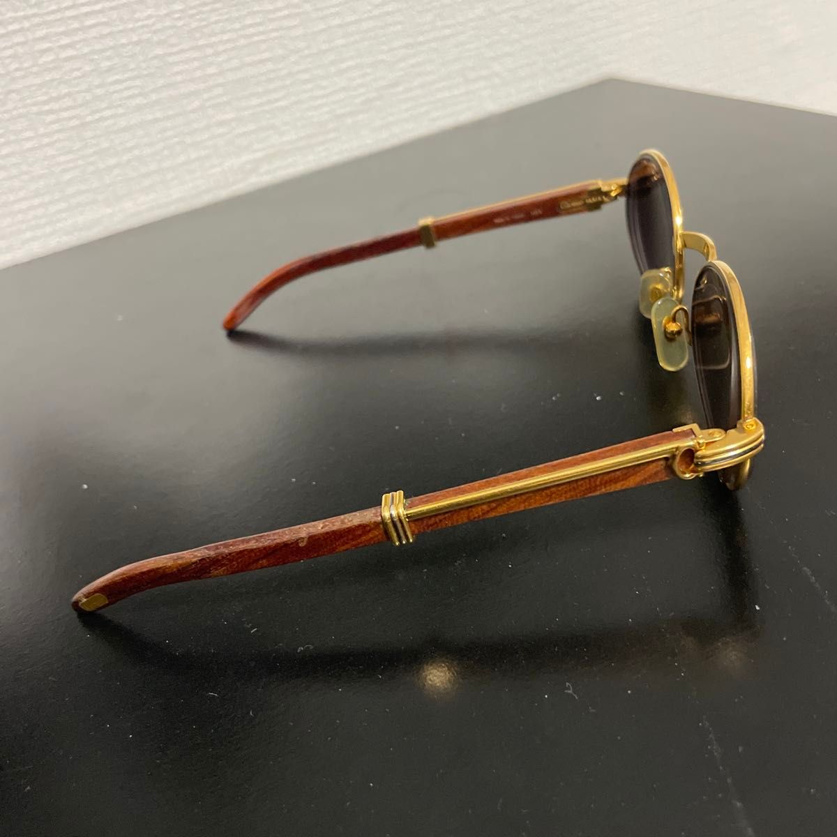 Cartier カルティエ ウッドテンプルサングラス 眼鏡 Cartier カルティエ ウッドテンプルサングラス 眼鏡