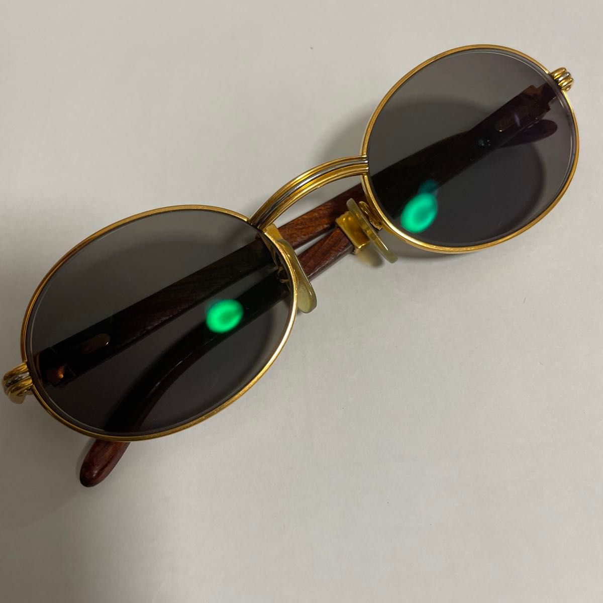 Cartier カルティエ ウッドテンプルサングラス 眼鏡 Cartier カルティエ ウッドテンプルサングラス 眼鏡
