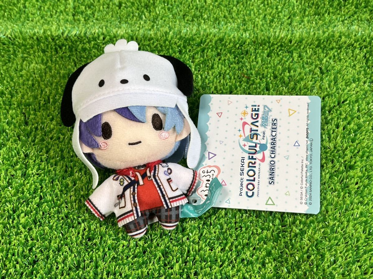 プロジェクトセカイ ふわぷち マスコット サンリオキャラクター “Vivid BAD SQUAD” 青柳冬弥×ポチャッコ ぬいぐるみ プロセカ