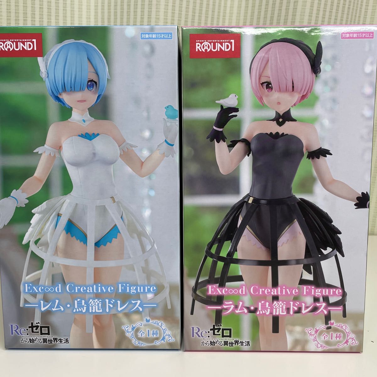 ラウンドワン限定 リゼロ Exc∞d Creative Figure レム ラム 烏 ラウンドワン限定 リゼロ Exc∞d Creative Figure レム ラム 烏