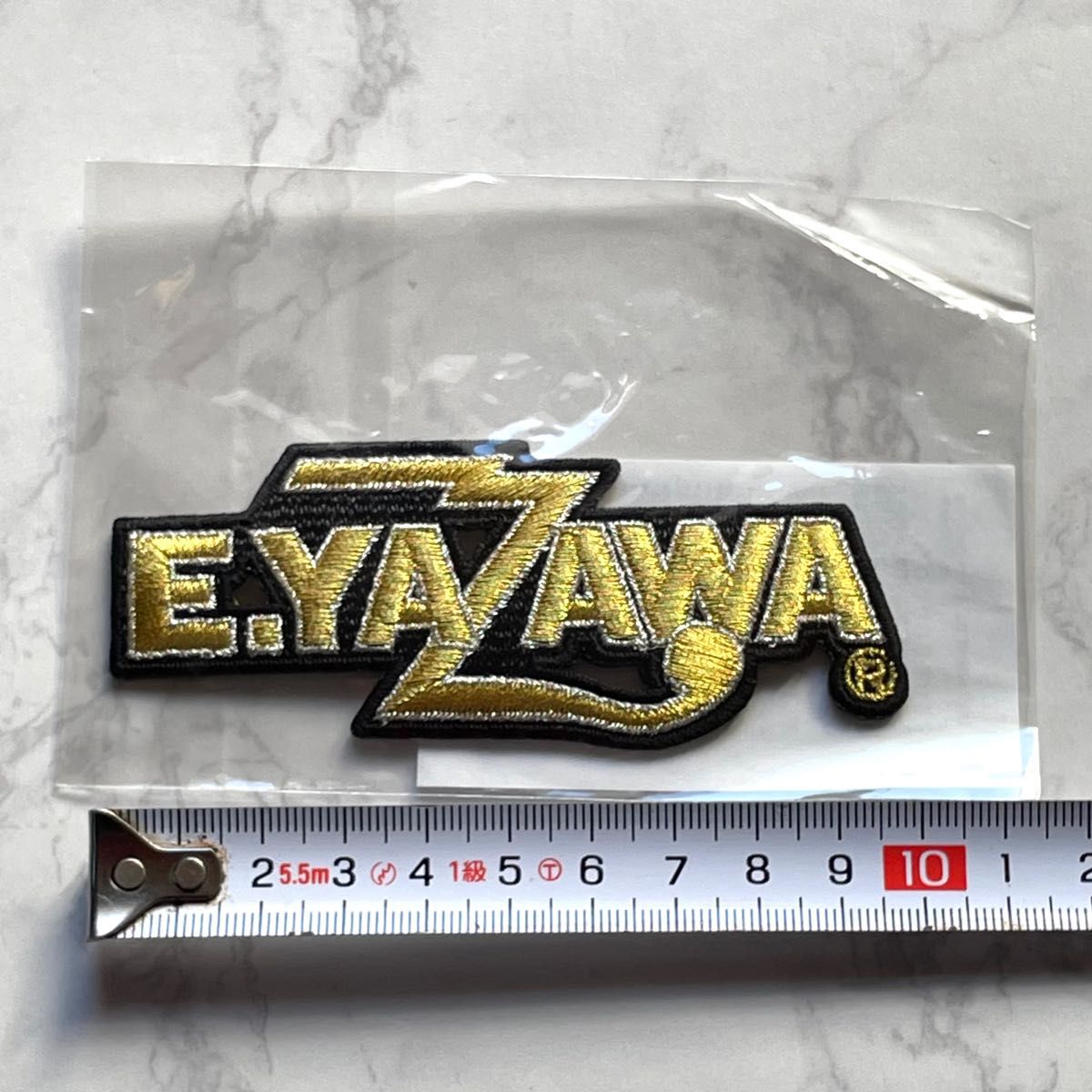 矢沢永吉 / 刺繍アイロンワッペン (ロゴ) ゴールド|Yahoo 矢沢永吉 / 刺繍アイロンワッペン (ロゴ) ゴールド|Yahoo