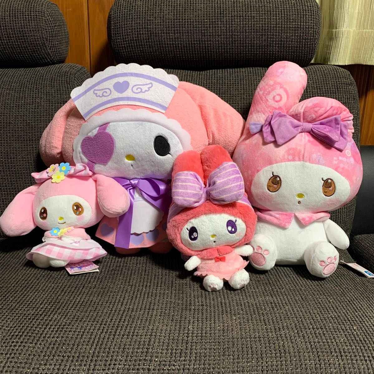 値下げ 新品 タグ付き マイメロディ ぬいぐるみ 4体セット 値下げ 新品 タグ付き マイメロディ ぬいぐるみ 4体セット