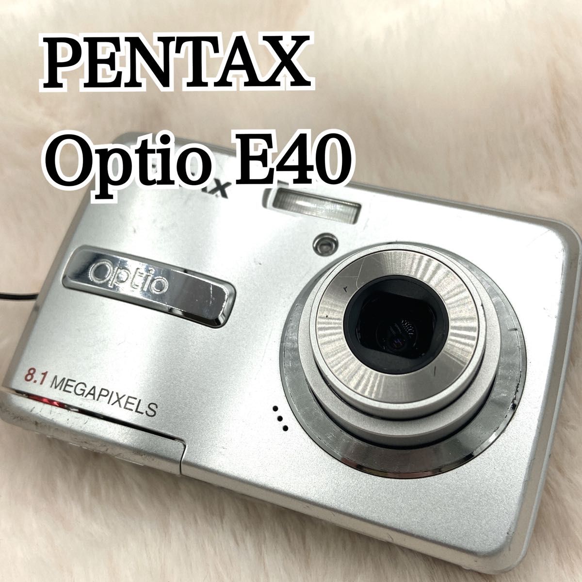 リコー PENTAX Optio E40 シルバー コンデジ デジカメ 電池式 リコー PENTAX Optio E40 シルバー コンデジ デジカメ 電池式