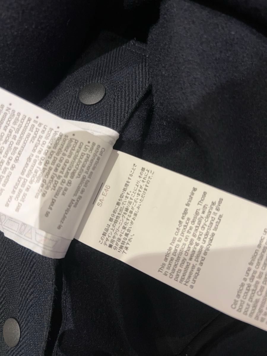 sacai サイズ1 22AW ウールコート 02883M ネイビー サカイ sacai サイズ1 22AW ウールコート 02883M ネイビー サカイ