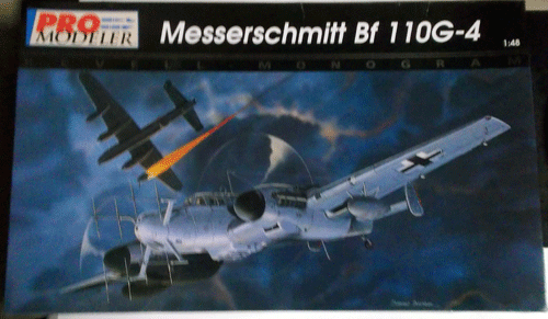 PRO MODELER/1/48/MESSERSCHMITT BF-110 G-4/ME-110 G-4/ドイツ空軍双発夜間戦闘機メッサーシュミットMe-110 G-4/未組立品