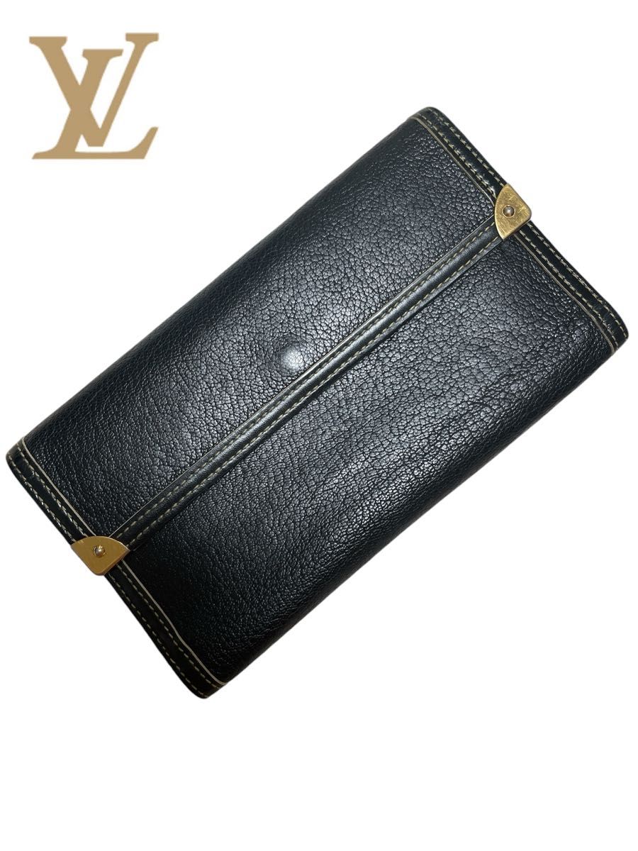 LOUIS VUITTON スハリ 長財布 黒 三つ折り 廃盤品 ルイヴィトン LOUIS VUITTON スハリ 長財布 黒 三つ折り 廃盤品 ルイヴィトン