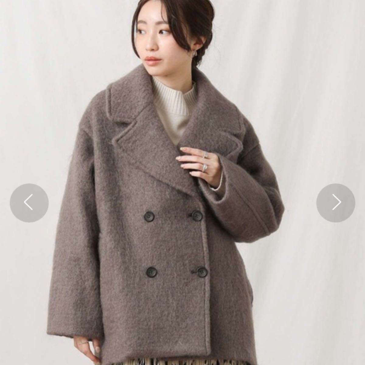 タグ付き新品未使用 】CLOCHE シャギーミディPコート サイズ38