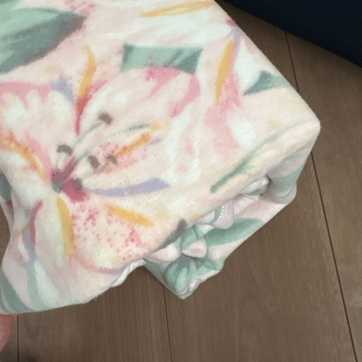 く日はお得♪ 綿毛布 花柄 大阪西川 2枚セット 140×200cm コットンケット ペア 布団・毛布