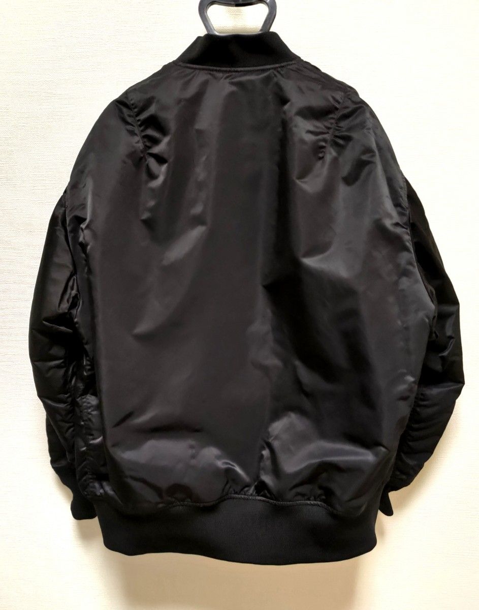 HYKE TYPE MA-1 JACKET ハイク ブラック フライトジャケット HYKE TYPE MA-1 JACKET ハイク ブラック フライトジャケット