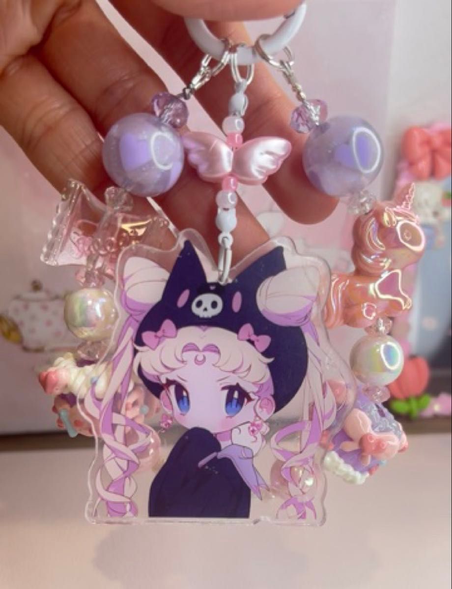 ちびうさクロミ キーホルダー☆セーラームーン ストラップ