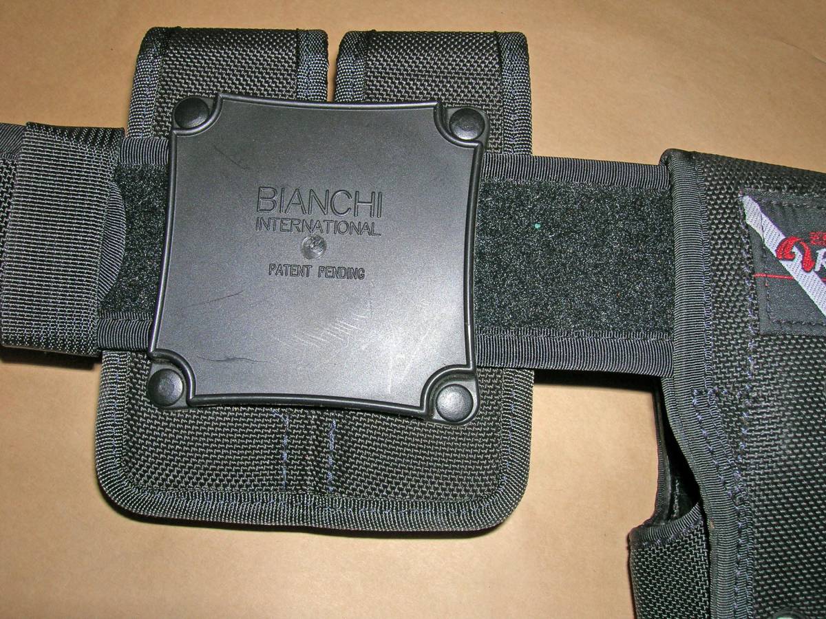 U.S. POILCE 用・BIANCHI 純正ナイロンSam Browne Belt Black Size M 一式セット・１点物新品_画像8
