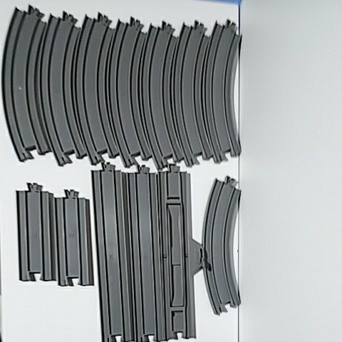  Plarail [.. gray rail grey ] bending line 8ps.@* Stop 1 pcs * direct line 2 ps *1/2 direct line 2 ps 