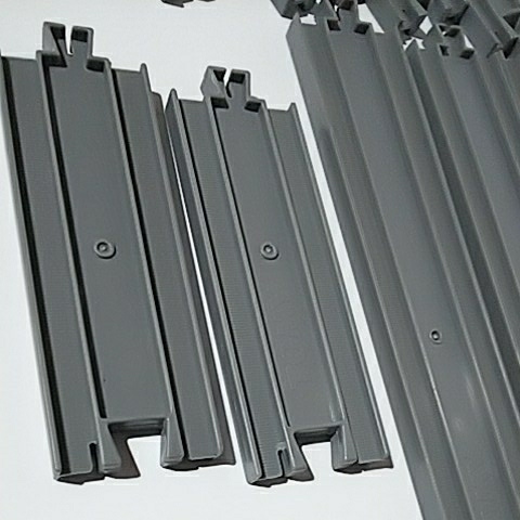  Plarail [.. gray rail grey ] bending line 8ps.@* Stop 1 pcs * direct line 2 ps *1/2 direct line 2 ps 