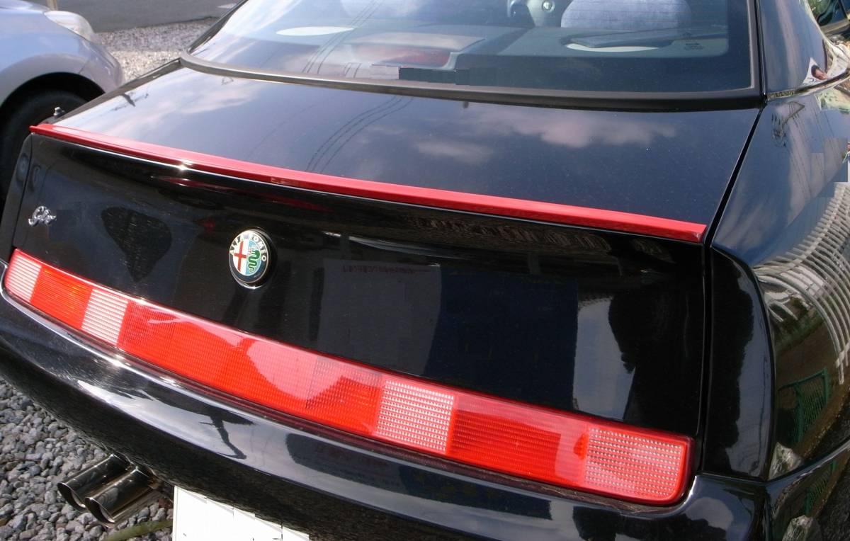  новый товар! Alpha Romeo GTV 916 задний багажник спойлер "губа" уретан производства чёрный / красный 
