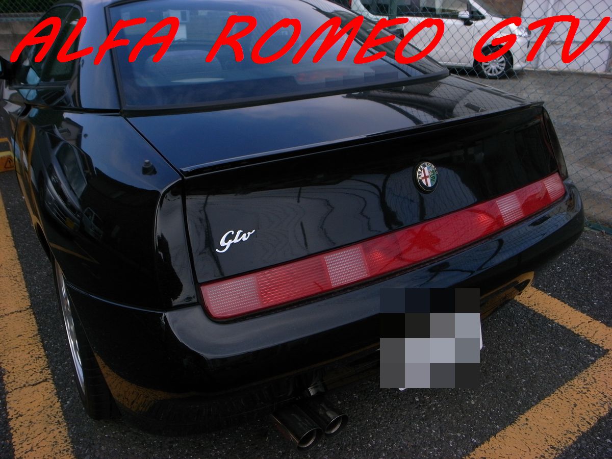  новый товар !  Alfa Romeo   GTV 916  задний   багажник    "губа"   спойлер   уретан  пр-во    черный / красный  
