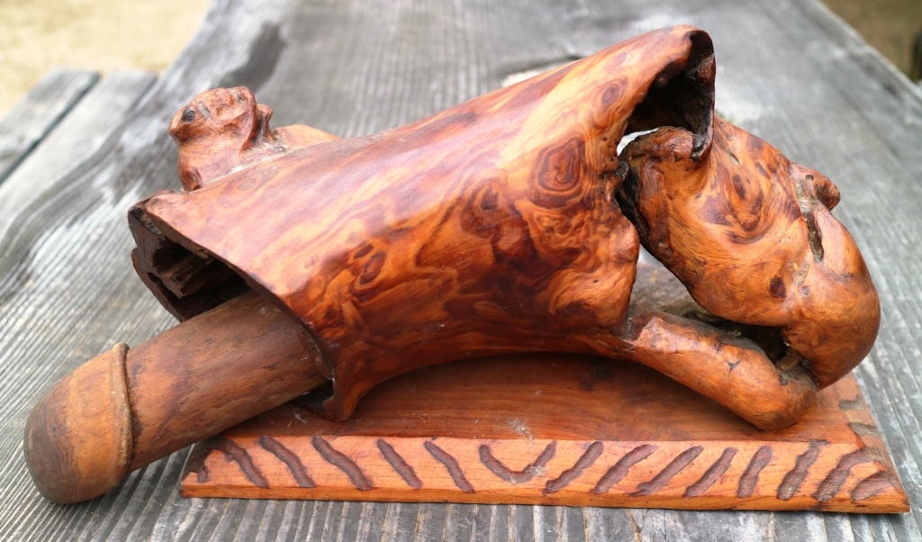 1219) 天然木古木木工芸置物「珍木」 41×23cm 高さ24.5cm 商品细节