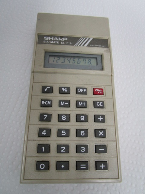 SHARP sharp EL-219 calculator Showa Retro 