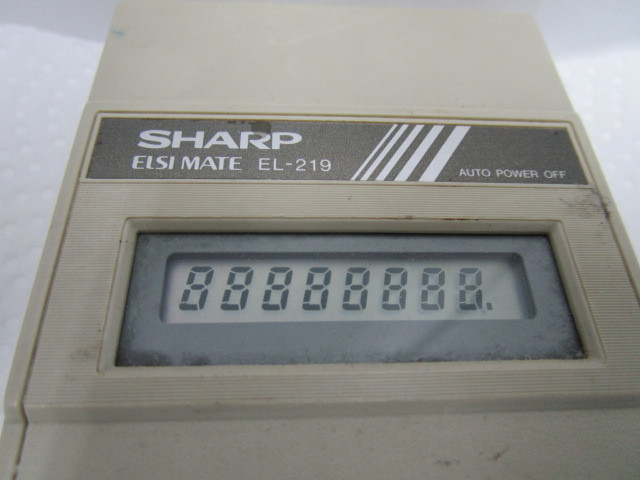 SHARP sharp EL-219 calculator Showa Retro 