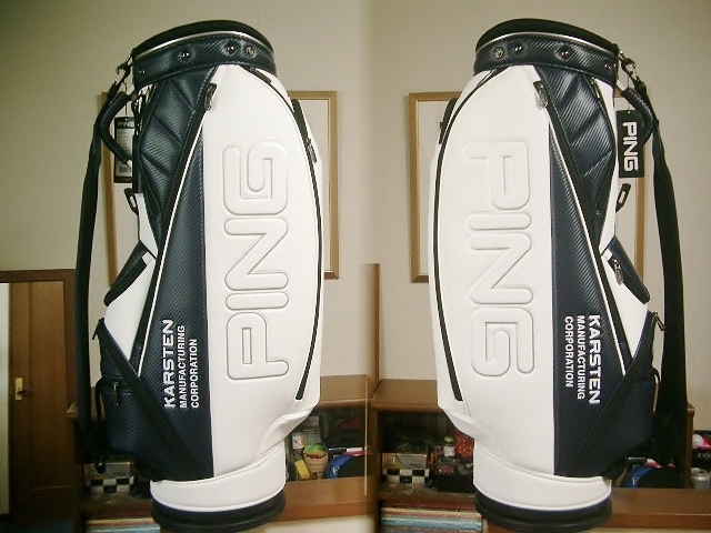未使用 PING ピン スポーティ・モデル カーボン柄 合皮 未使用 PING ピン スポーティ・モデル カーボン柄 合皮