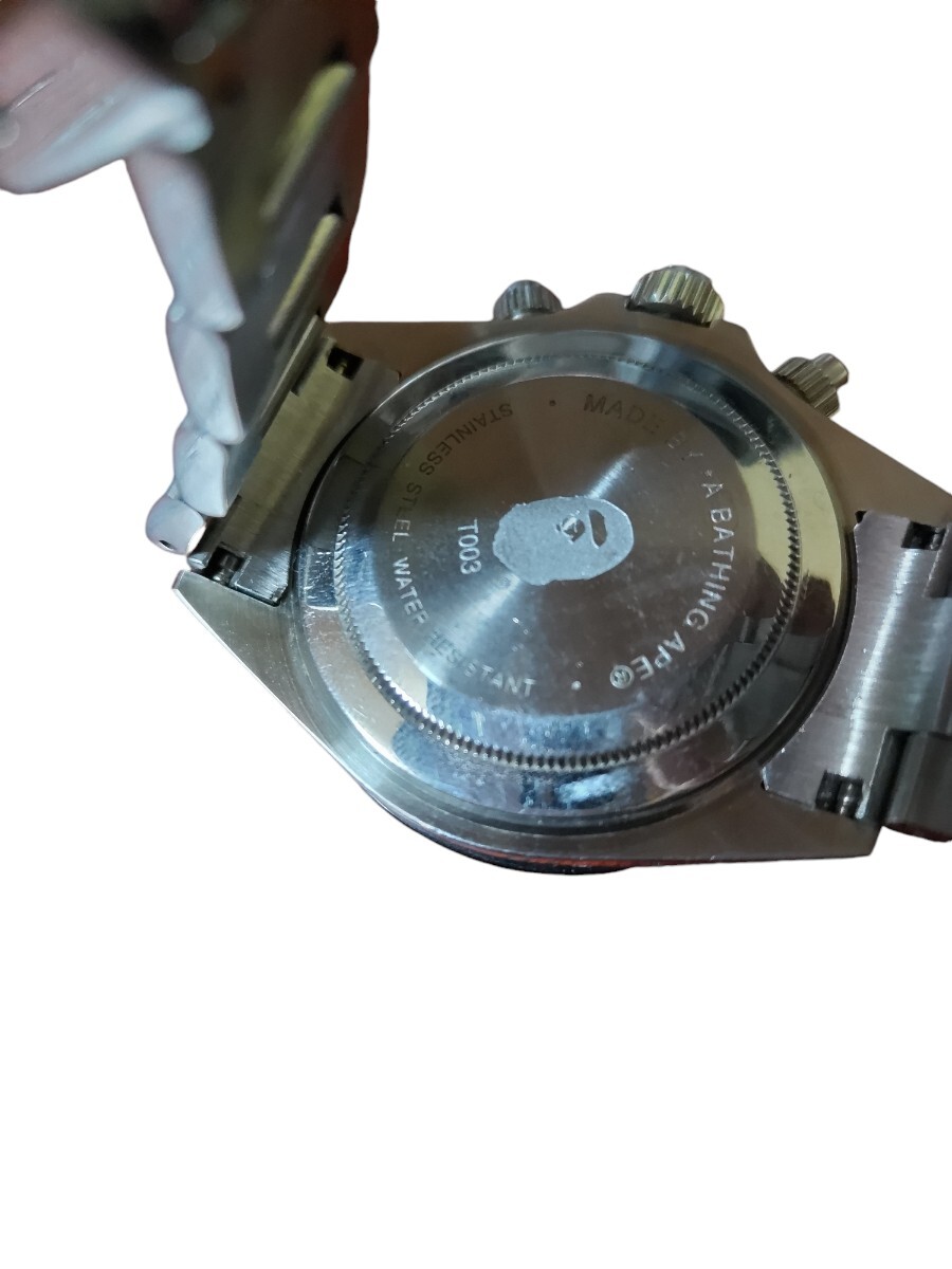 BAPEX サルマリーナ 自動巻き デイトナタイプ パンダ 腕時計 BAPEX サルマリーナ 自動巻き デイトナタイプ パンダ 腕時計