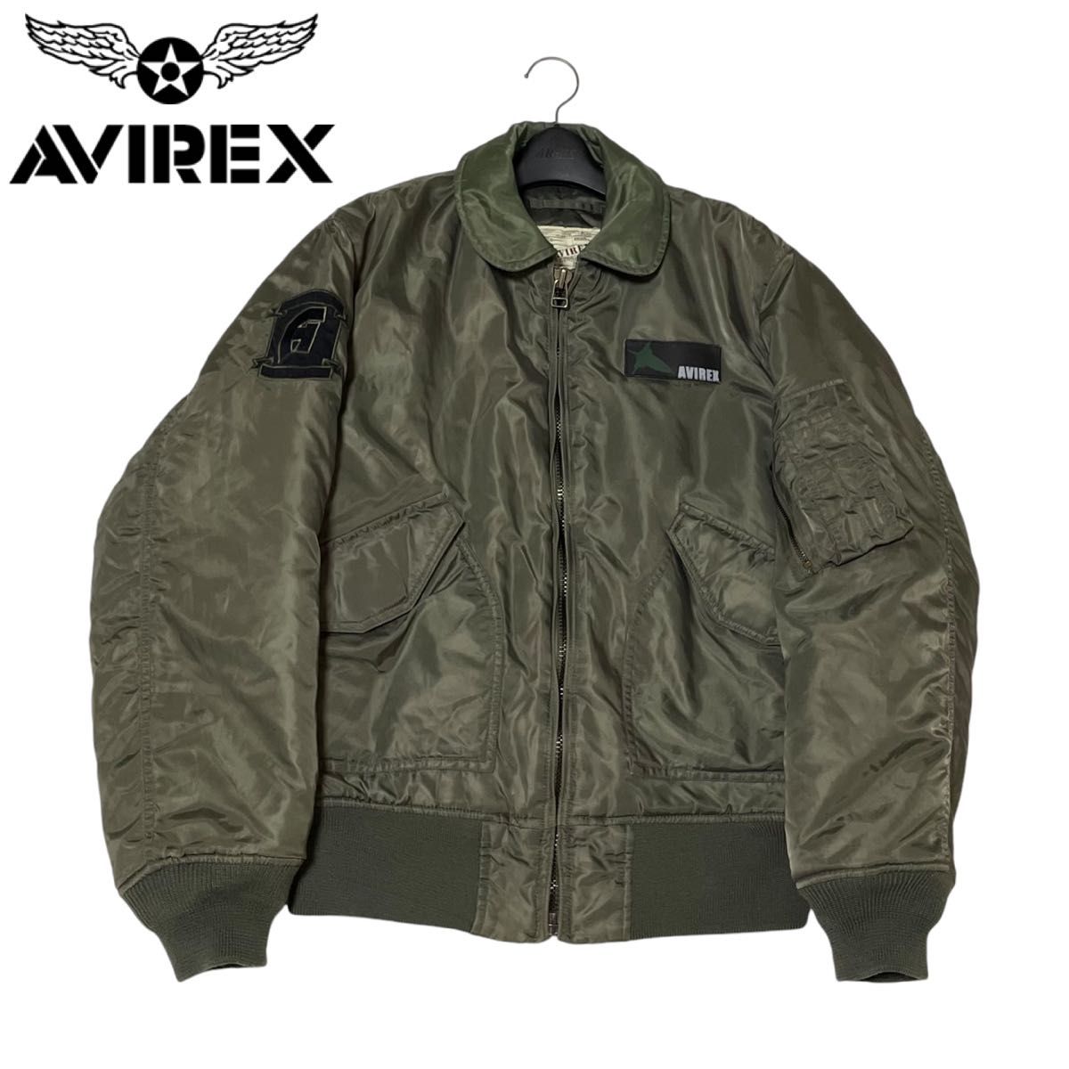 希少 AVIREX アヴィレックス 精鋭A集団 虎 タイガー 刺繍 襟付き 希少 AVIREX アヴィレックス 精鋭A集団 虎 タイガー 刺繍 襟付き