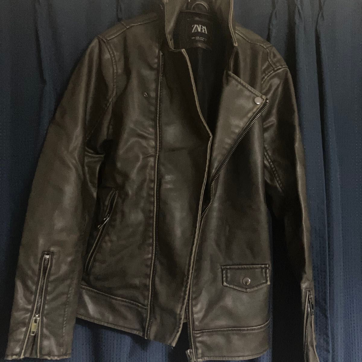 ZARA フェイクレザーライダースジャケット Mサイズ|Yahoo ZARA フェイクレザーライダースジャケット Mサイズ|Yahoo
