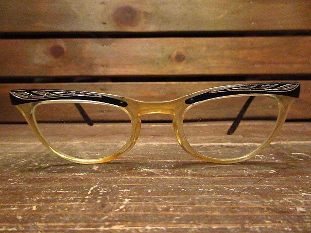 ビンテージ50's★SHURONキャッツアイブロー眼鏡★191224n1-eygls 1950sフォックスロカビリー_画像3