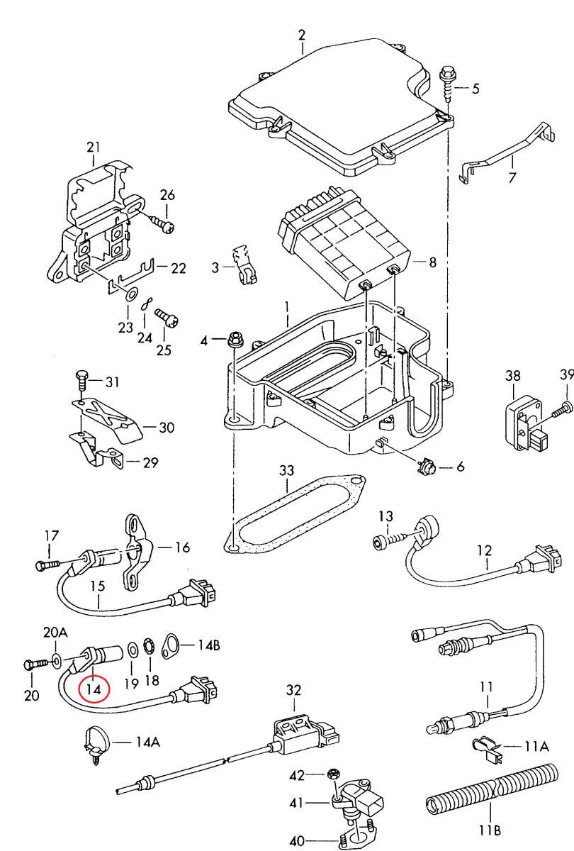 AUDI Volkswagen A3 A4 A6 A8 TT クワトロ ゴルフ 他 BOSCH製 クランクセンサー/クランク角/シャフト/ポジション/センサー 06A906433C 新品_画像6