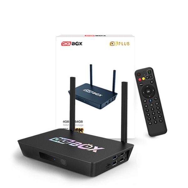 6K 北米で人気のテレビボックス DIGIBOX D3PLUSは ライブテレビボックス Androidテレビボックス