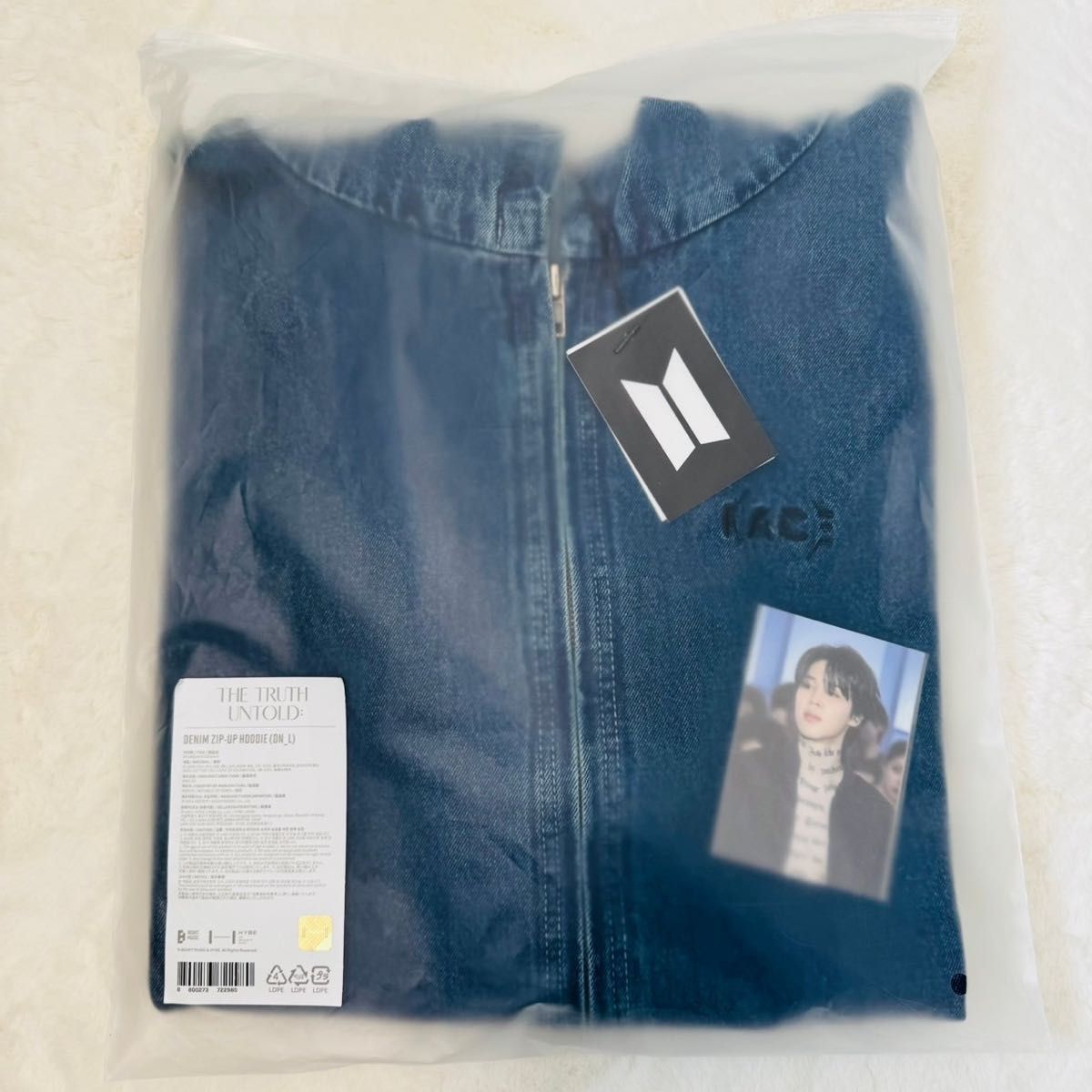 BTS JIMIN ジミン 韓国 ソウル 展示会 デニム ジップアップ BTS JIMIN ジミン 韓国 ソウル 展示会 デニム ジップアップ