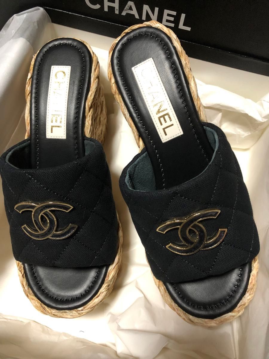 Chanel シャネル シャネルサンダル サンダル 厚底 ウェッジ Chanel シャネル シャネルサンダル サンダル 厚底 ウェッジ