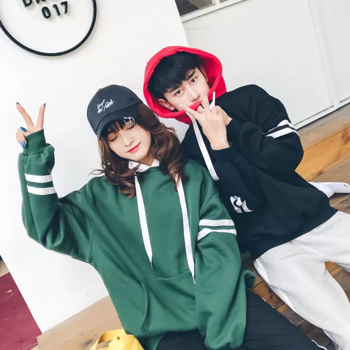 Paypayフリマ パーカー 韓国 トップス 韓国女子 韓国ファッション 緑 グリーン 可愛い 海外 Paypayフリマ パーカー 韓国 トップス 韓国女子 韓国ファッション 緑 グリーン 可愛い 海外