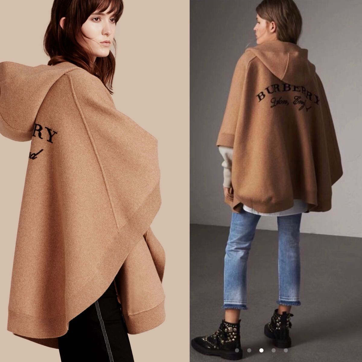 バーバリー BURBERRY ポンチョコート ケープ ブランケット 高級 バーバリー BURBERRY ポンチョコート ケープ ブランケット 高級