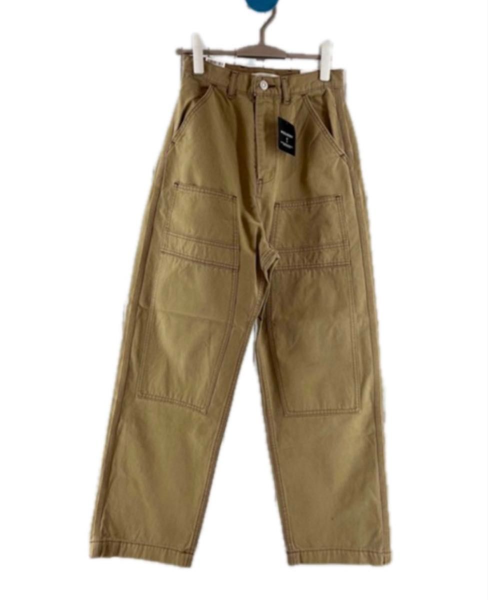 【早い者勝ち】新品【moussy】マウジー LOOSE STRAIGHT1 パンツ ワーク ブラウン