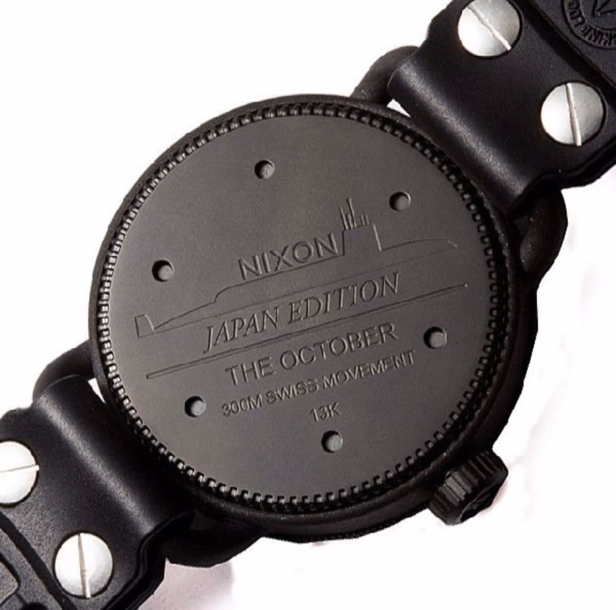 ニクソン (NIXON) 腕時計 THE OCTOBER(オクトーバー) JAPAN BLACK(ジャパンブラック) 新品未使用　コレクション　生産終了品　希少　稼働品_画像8