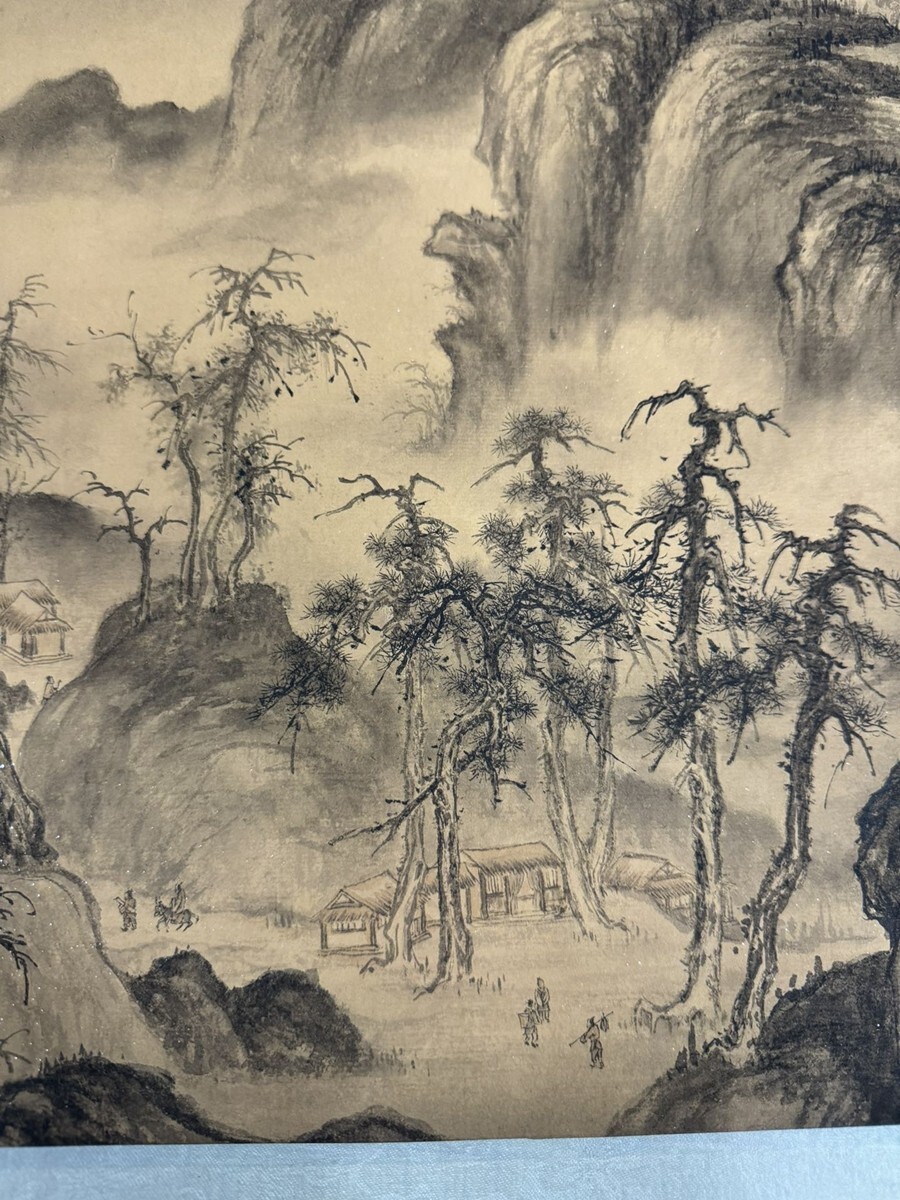 掛軸 書 骨董品 古美術 美術品 真作】亀田綾瀬(筆)四行書 軸 掛軸 箱 古画 肉筆 古美術 古書