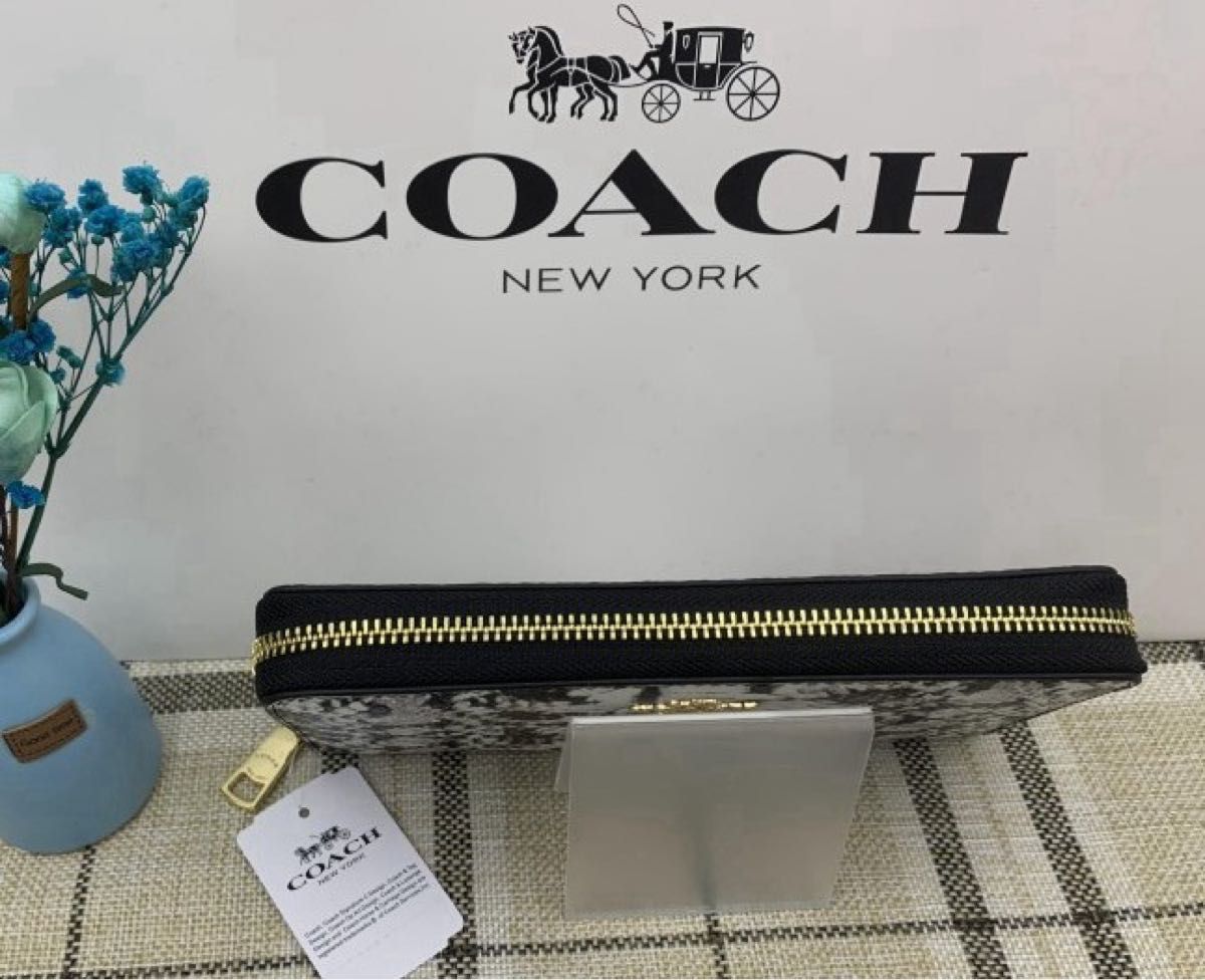 COACH コーチ 財布 長財布 エンボスドスネークレザー 蛇柄 COACH コーチ 財布 長財布 エンボスドスネークレザー 蛇柄