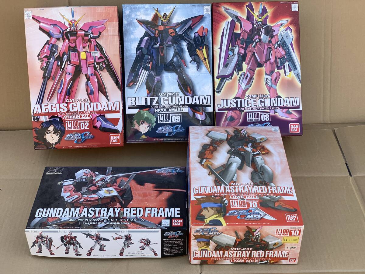 組立 BANDAI プラモデル 機動戦士ガンダムSEED 5種 ジャンク 組立 BANDAI プラモデル 機動戦士ガンダムSEED 5種 ジャンク