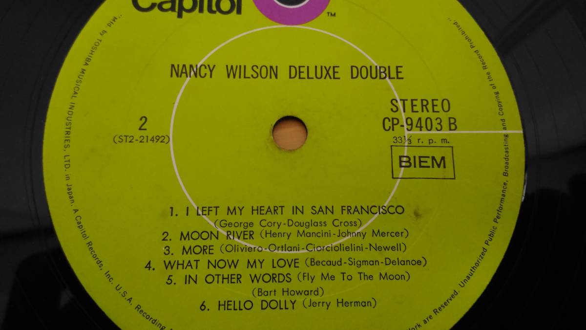 ＬＰ・即決＞ＮＡＮＣＹ　ＷＩＬＳＯＮ　ダブル盤（イエスタデイ他）全２４曲_画像5