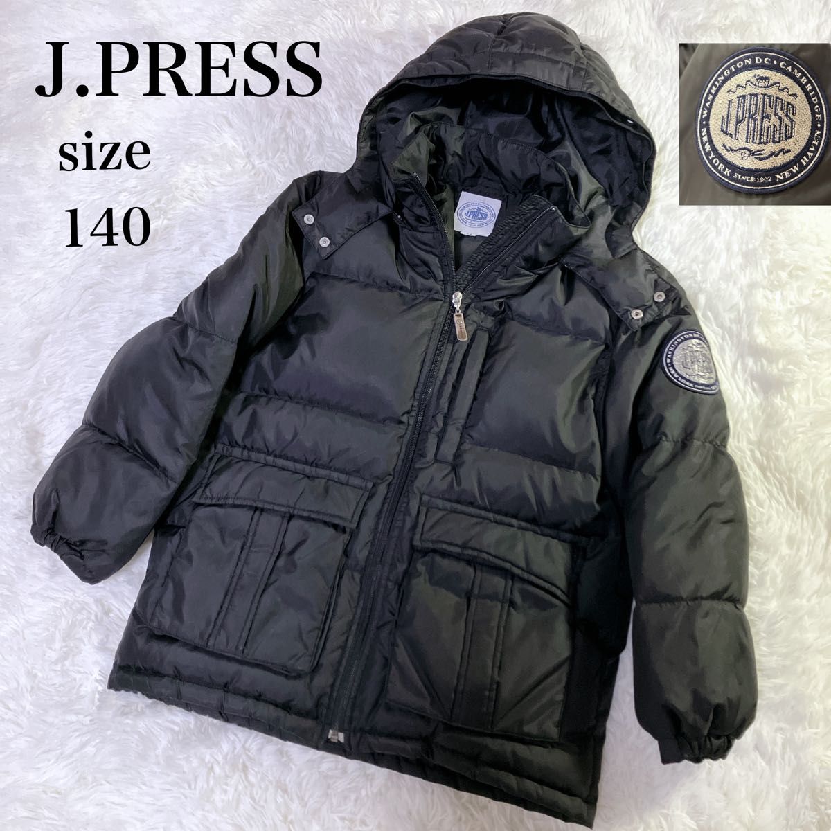 J.PRESS ジェイプレス ダウンジャケット サイズ140 ブラック ジュニア