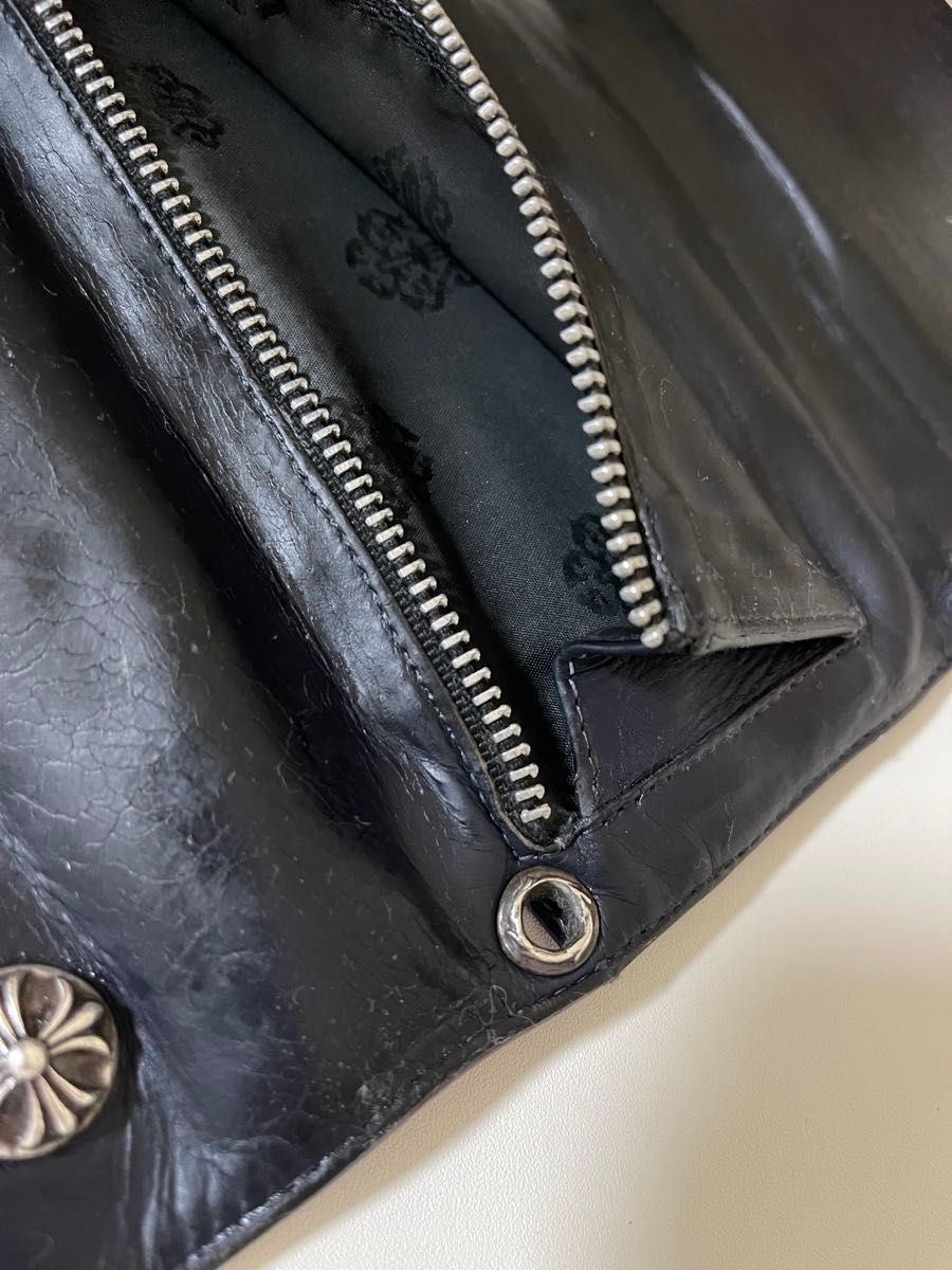 CHROME HEARTS クロムハーツ ウォレット 財布 長財布 ネイビー CHROME HEARTS クロムハーツ ウォレット 財布 長財布 ネイビー