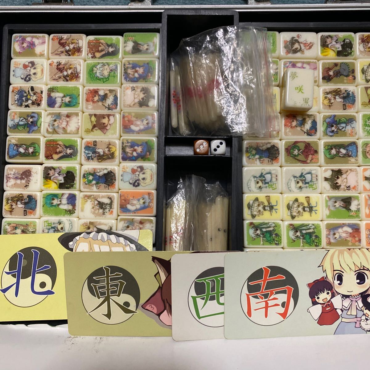 Bibian 比比昂- 東方Project 東方麻雀牌セット夢咲黒弐2種類 Bibian 比比昂- 東方Project 東方麻雀牌セット夢咲黒弐2種類